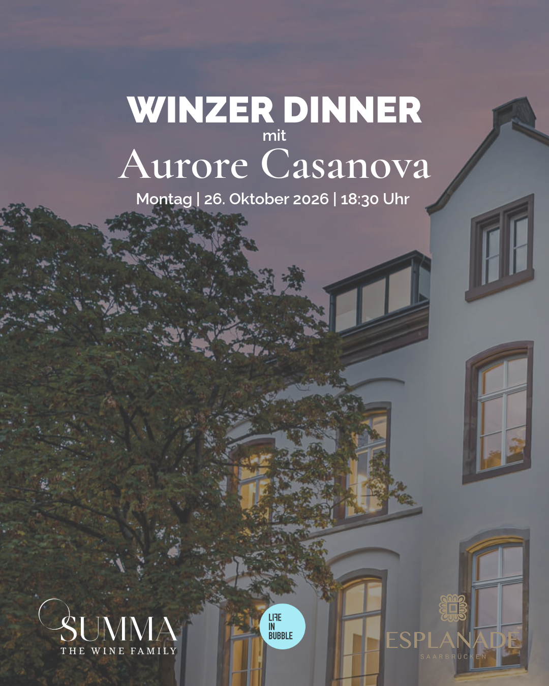 Winzer-Dinner mit Aurore Casanova im Le Petit Cinq (Esplanade)
